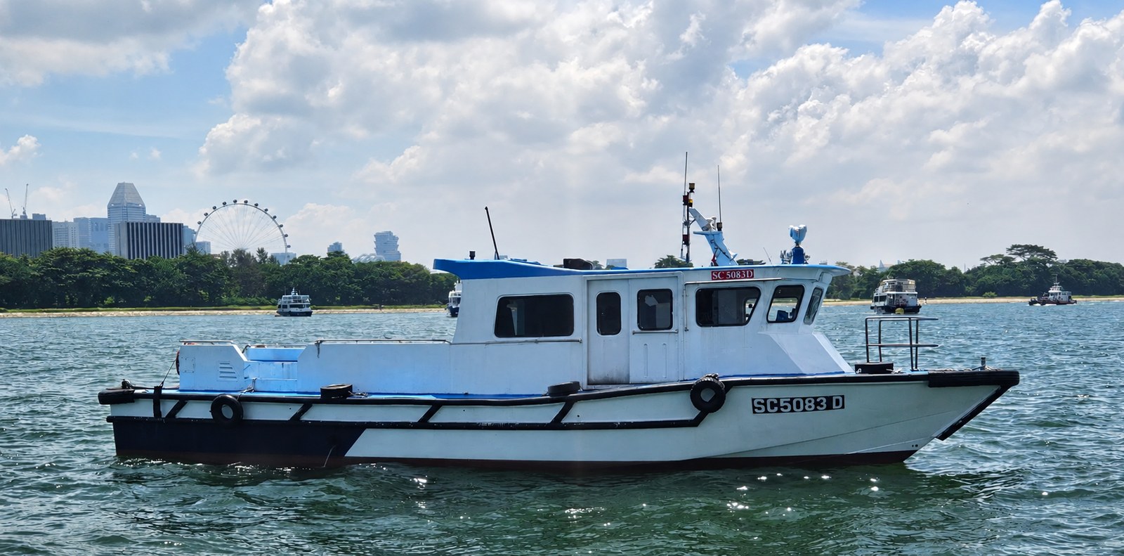 Supply boat used for delivery to vessels